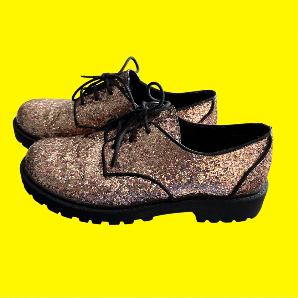 Sparkly Oxford Platforms